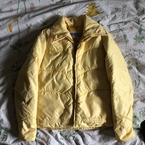 Vintage Yellow Gerry down feather puffer